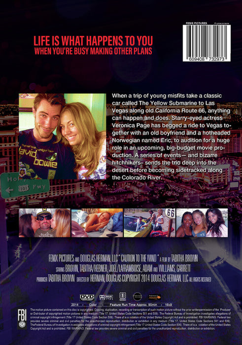 Caution To The Wind (MOD) (DVD Movie) - back cover art