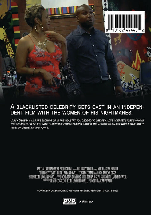 Celebrity Fever (MOD) (DVD Movie) - back cover art