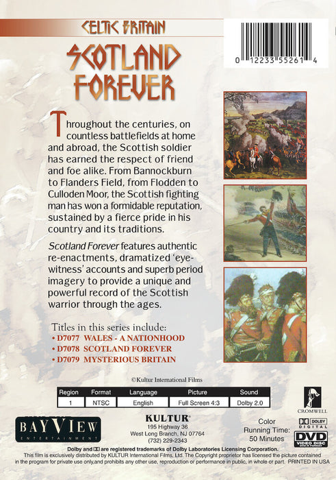 Celtic Britain: Scotland Forever (MOD) (DVD Movie) - back cover art