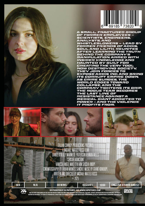 Censor Addiction (MOD) (DVD Movie) - back cover art