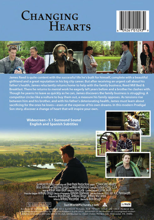 Changing Hearts (MOD) (DVD Movie) - back cover art