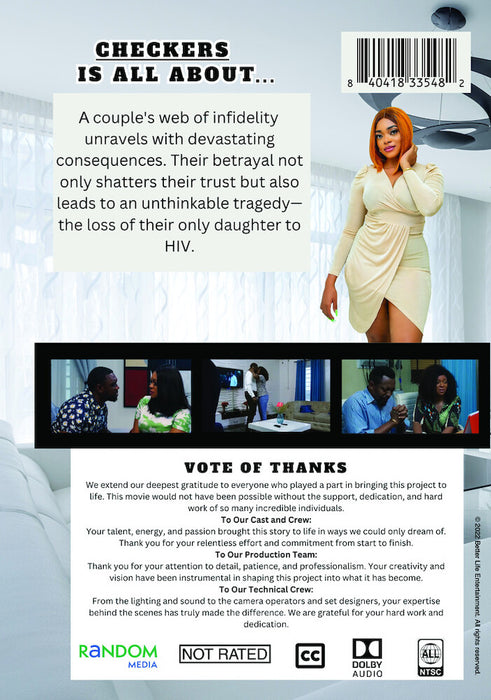 Checkers (MOD) (DVD Movie) - back cover art