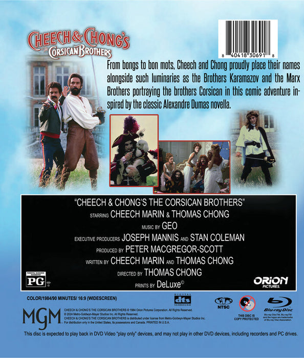 Cheech & Chong's the Corsican Brothers (MOD) (BluRay Movie) - back cover art