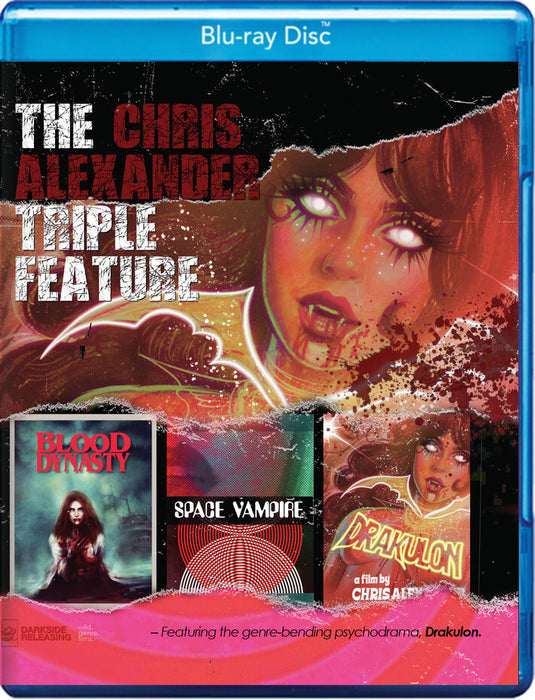 Chris Alexander Triple Feature (Bloody Dynasty - Space Vampire - Drakulon) (MOD) (BluRay Movie) - movie cover art