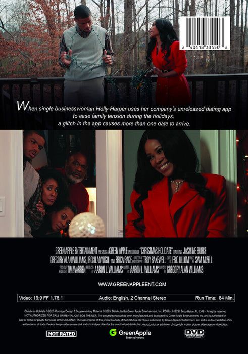 Christmas Holidate (MOD) (DVD Movie) - back cover art