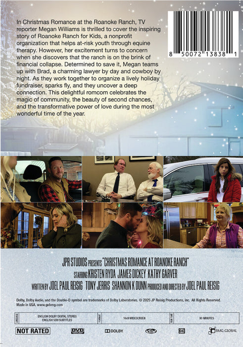 Christmas Romance at the Roanoke Ranch (MOD) (DVD Movie) - back cover art