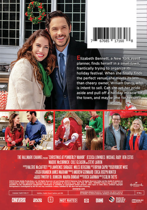 Christmas at Pemberley Manor (MOD) (DVD Movie) - back cover art