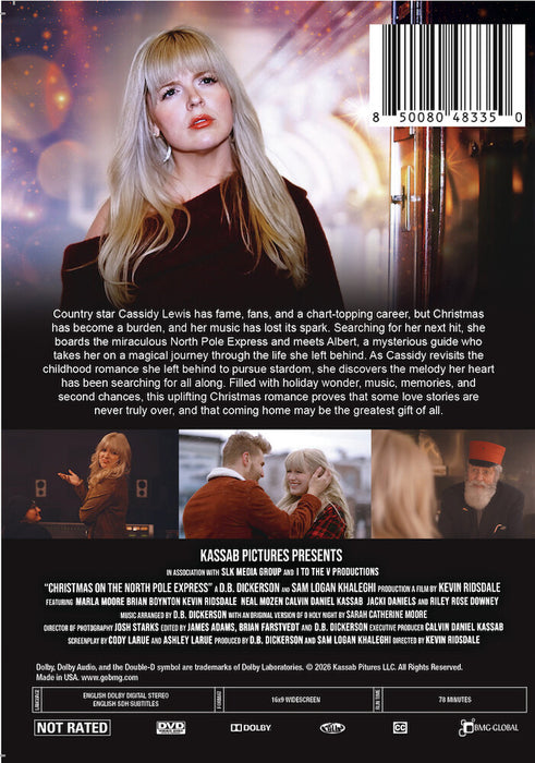 Christmas on the North Pole Express (MOD) (DVD Movie) - back cover art