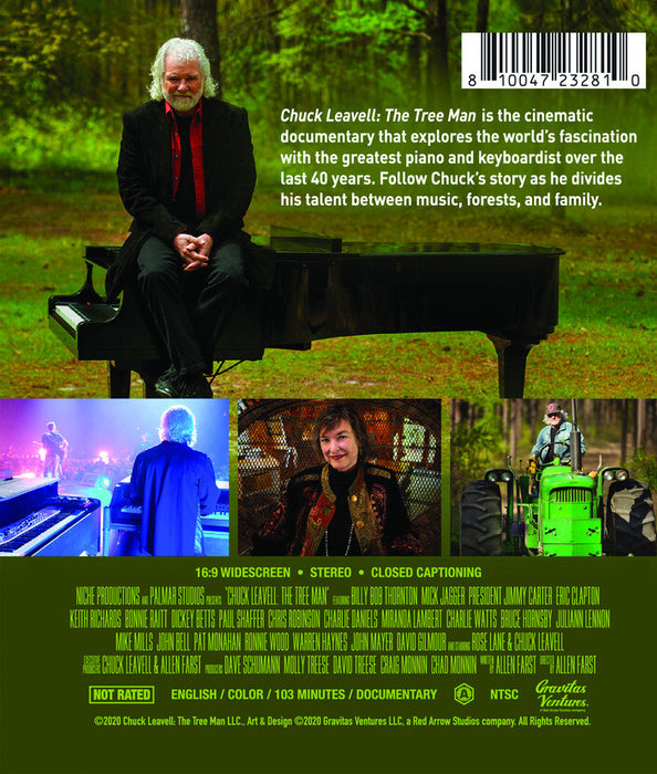 Chuck Leavell: The Tree Man (MOD) (BluRay Movie) - back cover art