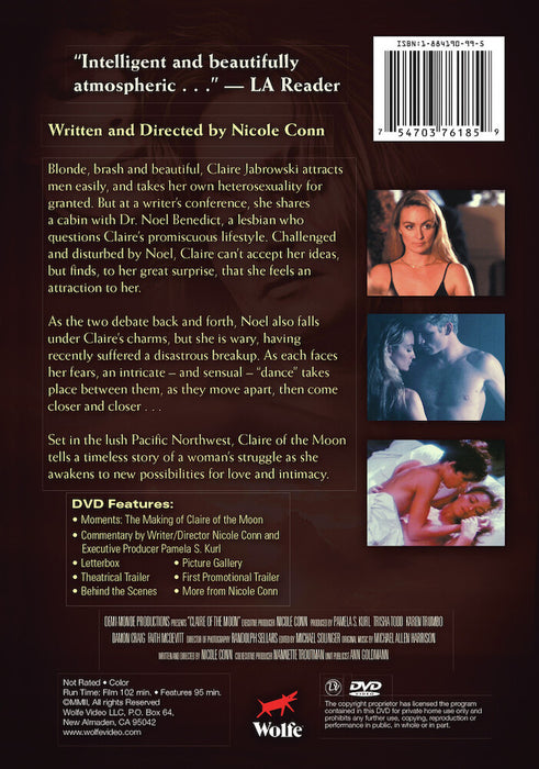Claire of the Moon (Two-Disc Collector's Edition) (MOD) (DVD Movie) - back cover art