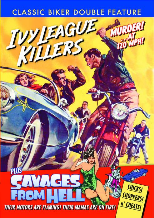 Classic Biker Double Feature: Ivy League Killers / Savages From Hell (MOD) (DVD Movie) - movie cover art