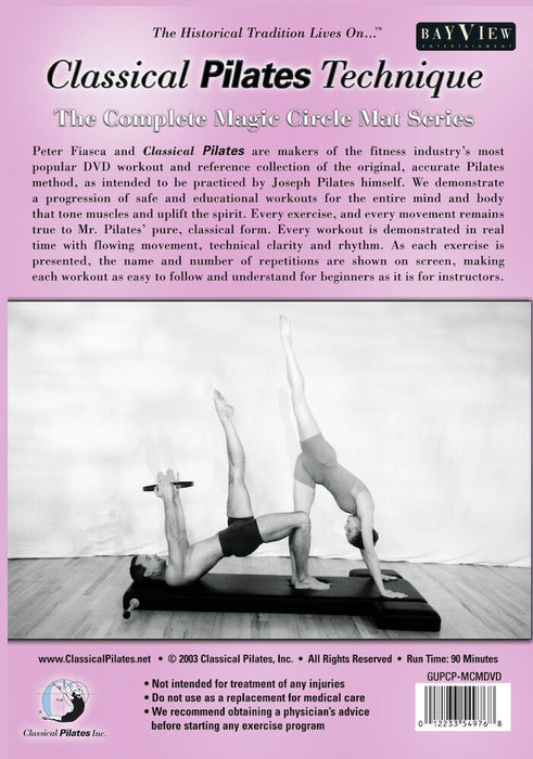 Classical Pilates: Magic Circle and Refomer Workout (MOD) (DVD Movie) - back cover art