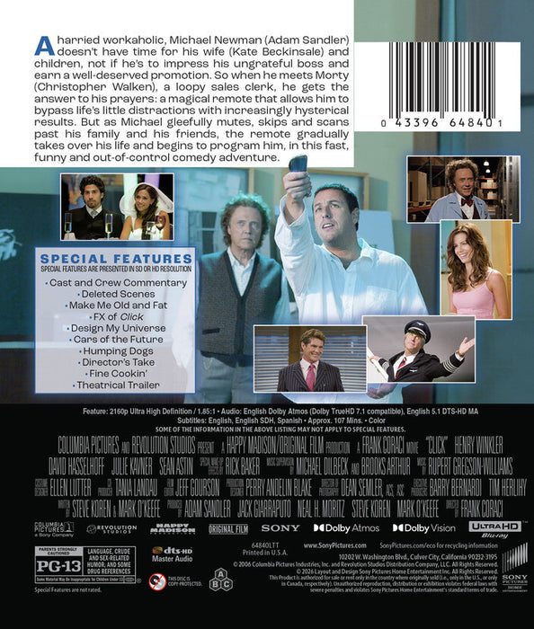 Click (MOD) (4K Movie) - back cover art
