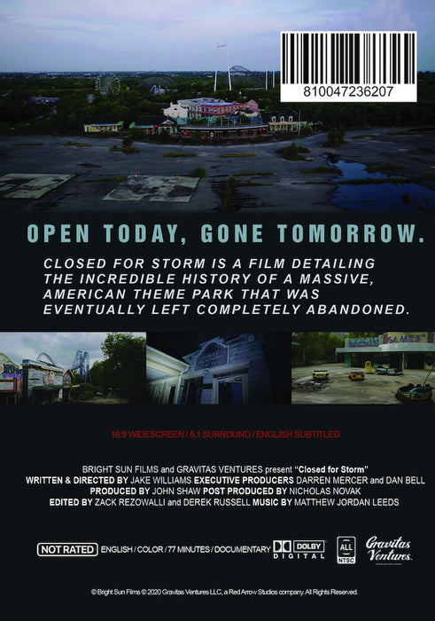 Closed for Storm (MOD) (DVD Movie) - back cover art