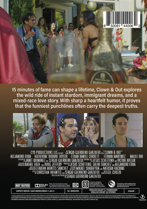 Clown & Out (MOD) (DVD Movie) - back cover art