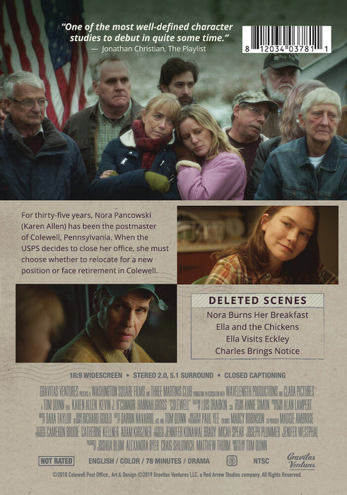 Colewell (MOD) (DVD Movie) - back cover art