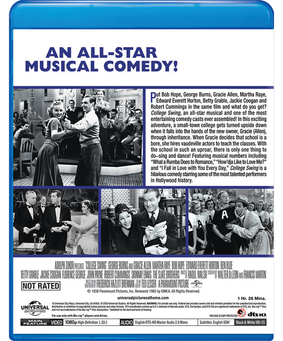 College Swing (MOD) (BluRay Movie) - back cover art