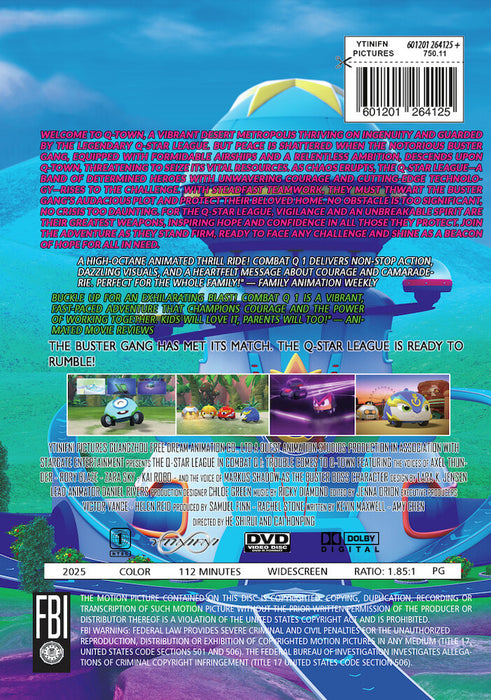 Combat Q1 - Trouble Comes to Q Town (MOD) (DVD Movie) - back cover art