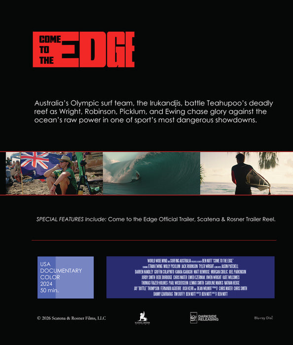 Come to the Edge (MOD) (BluRay Movie) - back cover art