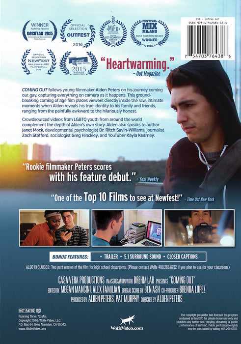 Coming Out (MOD) (DVD Movie) - back cover art