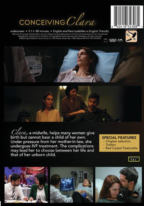 Conceiving Clara (MOD) (DVD Movie) - back cover art
