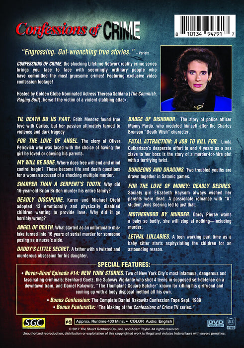 Confessions of Crime (MOD) (DVD Movie) - back cover art