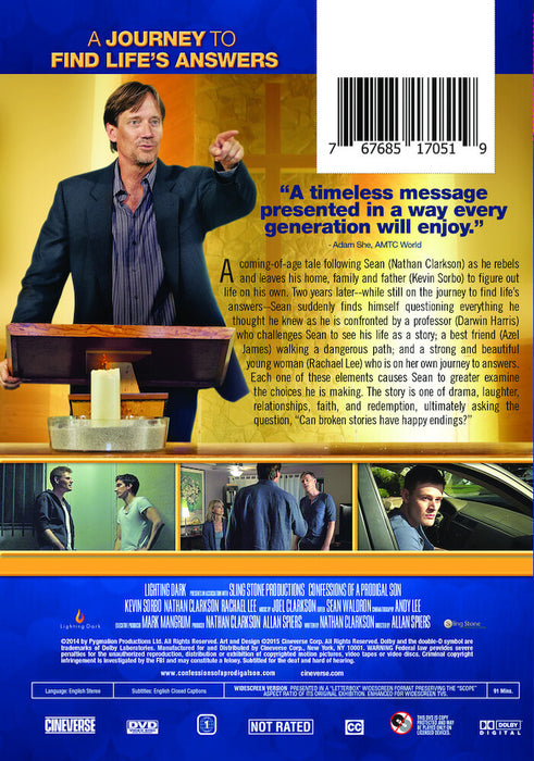 Confessions of a Prodigal Son (MOD) (DVD Movie) - back cover art