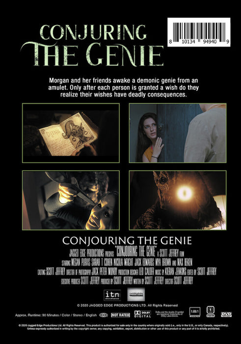 Conjuring the Genie (MOD) (DVD Movie) - back cover art