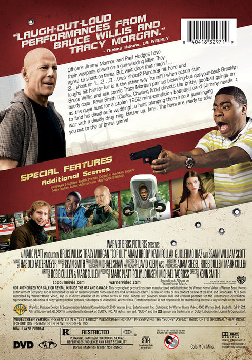 Cop Out (MOD) (DVD Movie) - back cover art