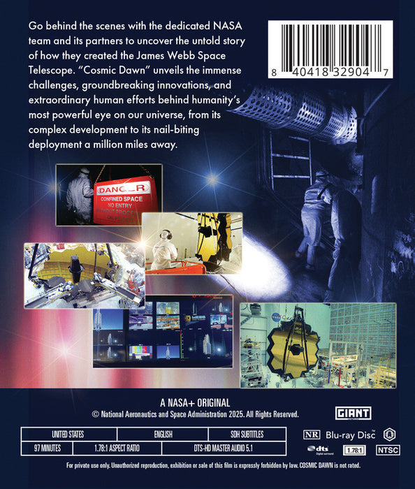 Cosmic Dawn (MOD) (BluRay Movie) - back cover art