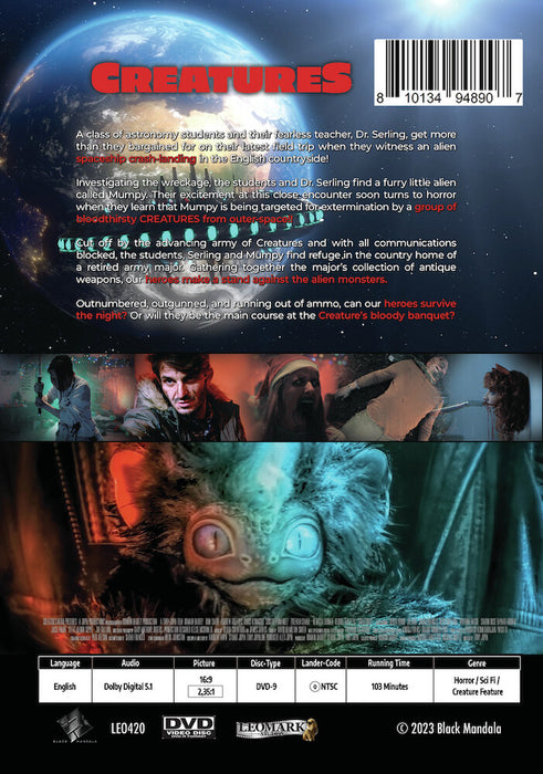 Creatures (MOD) (DVD Movie) - back cover art