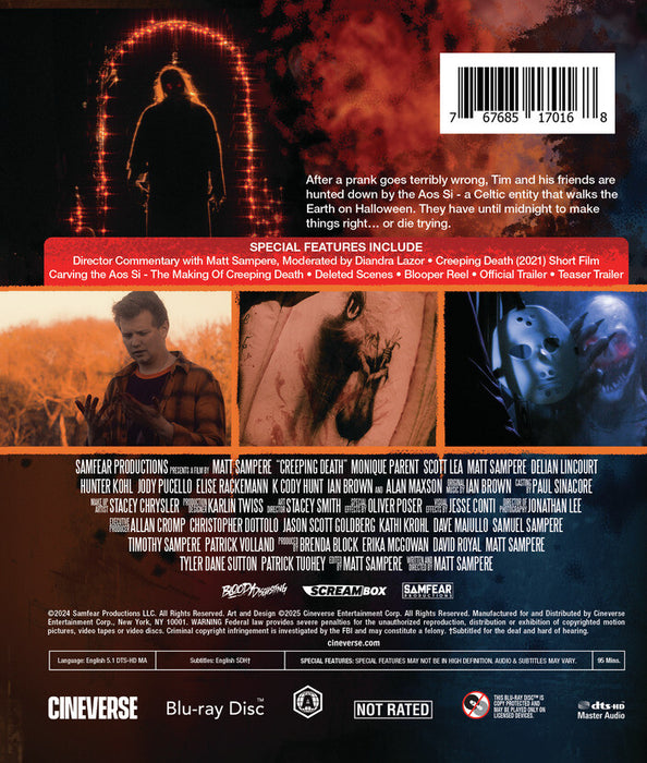 Creeping Death (MOD) (BluRay Movie) - back cover art