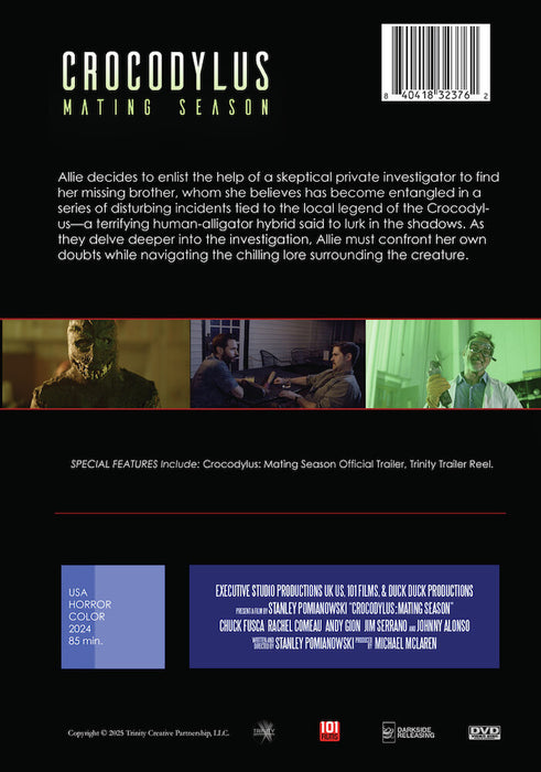 Crocodylus: Mating Season (MOD) (DVD Movie) - back cover art