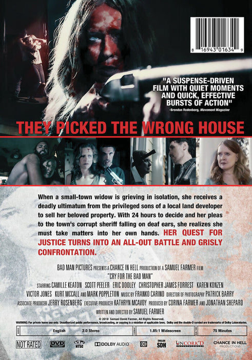 Cry for the Bad Man (MOD) (DVD Movie) - back cover art