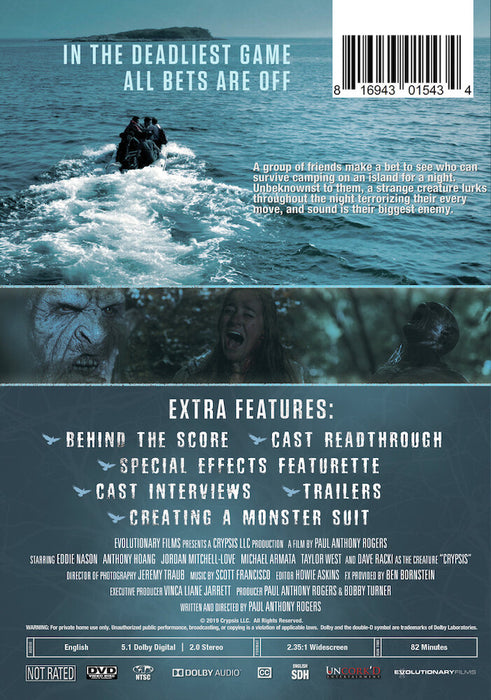 Crypsis (MOD) (DVD Movie) - back cover art