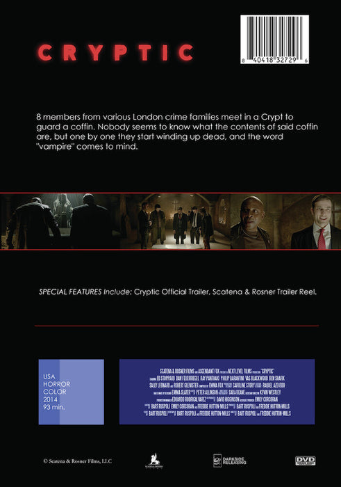 Cryptic (MOD) (DVD Movie) - back cover art