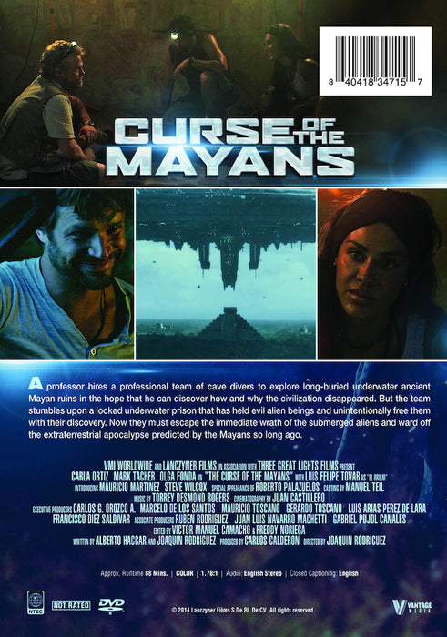 Curse of the Mayans (MOD) (DVD Movie) - back cover art