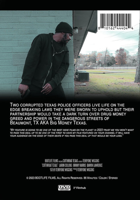 Cutthroat Texas (MOD) (DVD Movie) - back cover art