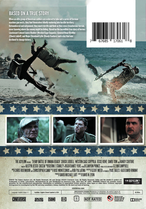 D-Day: Battle of Omaha Beach (MOD) (DVD Movie) - back cover art