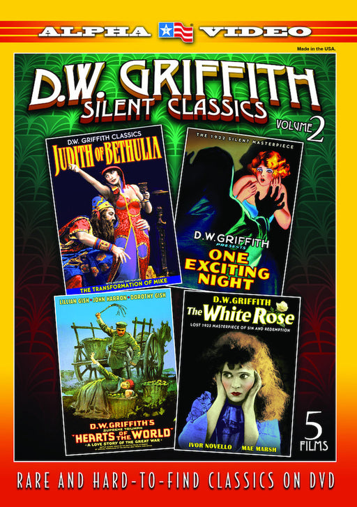 D.W. Griffith Silent Classics, Volume 2: 5-Film Collection (4-DVD) (MOD) (DVD MOVIE) - movie cover art
