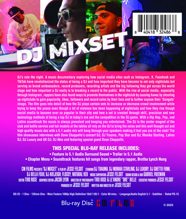 DJ Mixset (MOD) (BluRay Movie) - back cover art