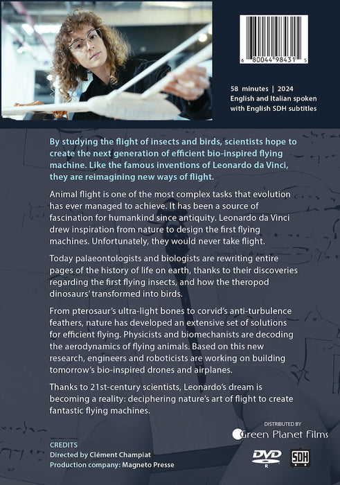 Da Vinci's Dream: The Secrets of Flight (MOD) (DVD Movie) - back cover art