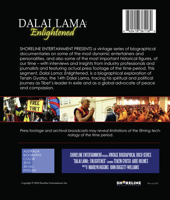 Dalai Lama: Enlightened (MOD) (BluRay Movie) - back cover art