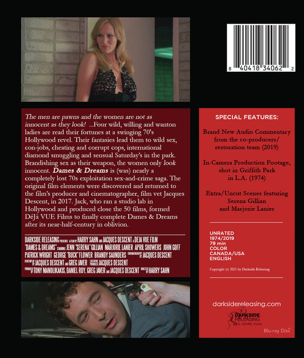 Dames And Dreams (MOD) (BluRay Movie) - back cover art