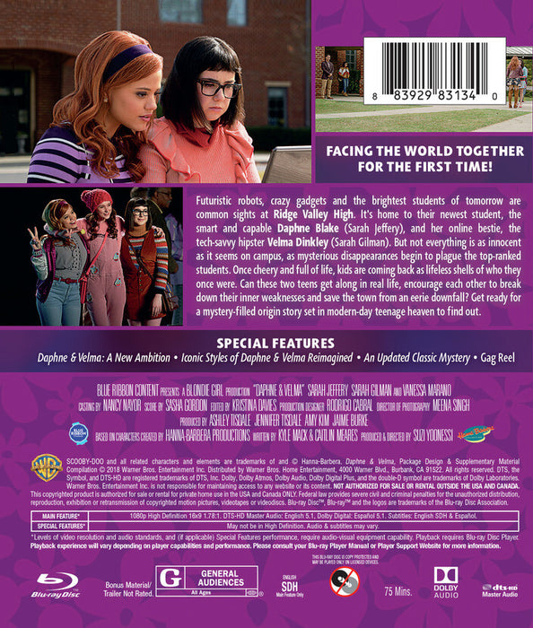Daphne & Velma (MOD) (BluRay Movie) - back cover art