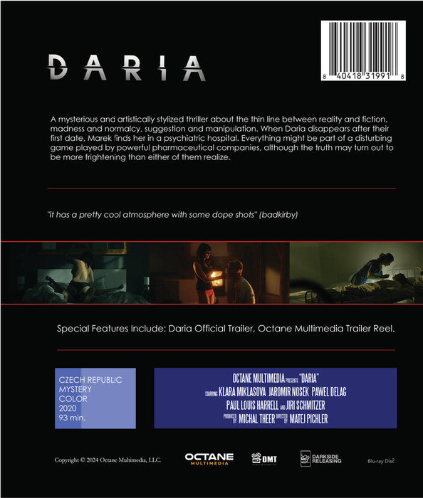 Daria (MOD) (BluRay Movie) - back cover art