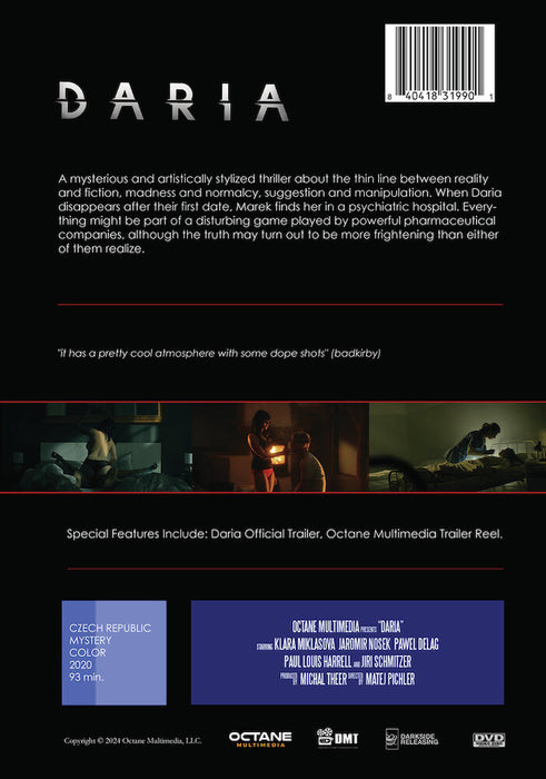 Daria (MOD) (DVD Movie) - back cover art