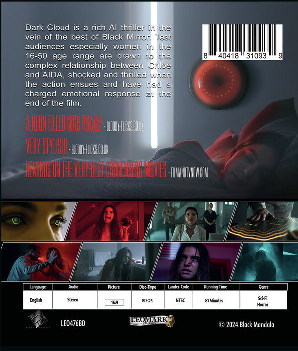 Dark Cloud (MOD) (BluRay Movie) - back cover art