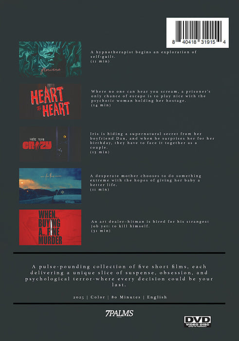 Dark Cuts: A Thriller Anthology (MOD) (DVD Movie) - back cover art