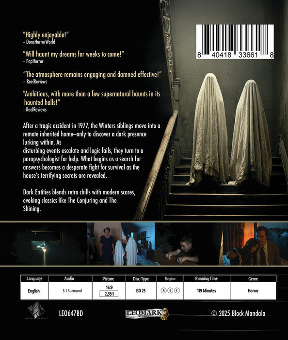 Dark Entities (MOD) (BluRay Movie) - back cover art